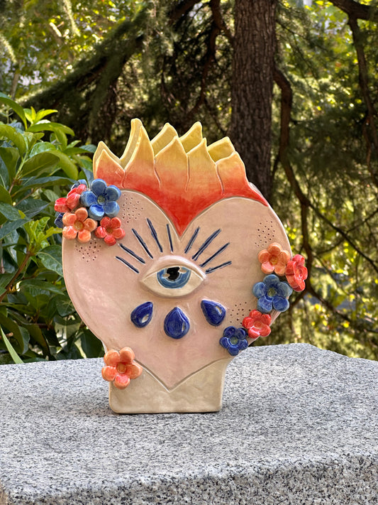 Jarrón Mio Amore Florcitas