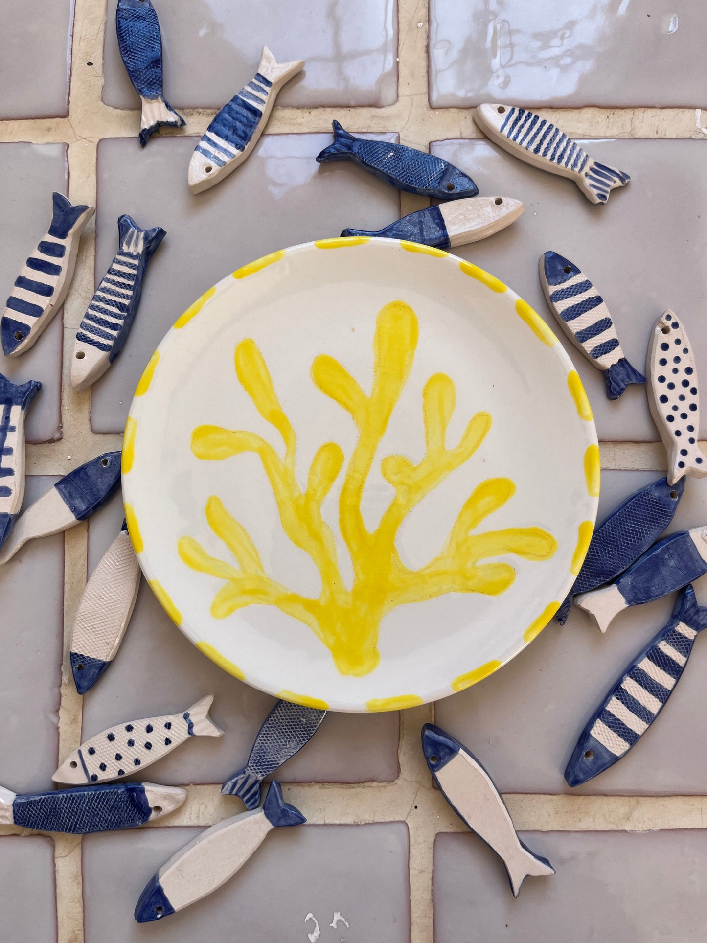 Plato Coral Amarillo