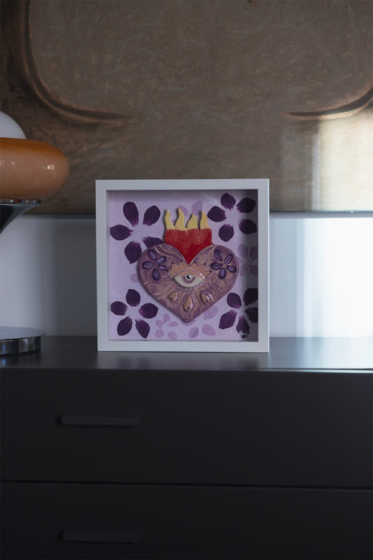 Mio Amore Box Cerámica Morado