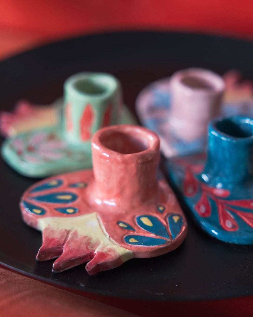 Candelabros Flower Power