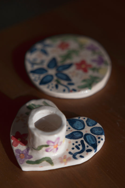 Set Flower (posavasos + candelabro)