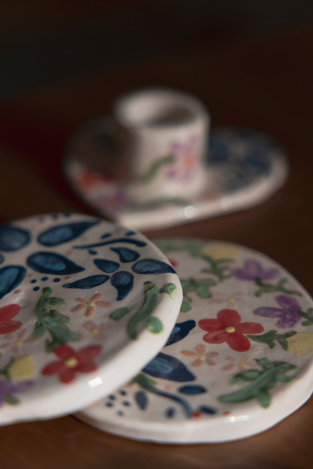 Set Flower (posavasos + candelabro)