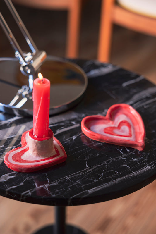 Set Love (candelabro + platito)