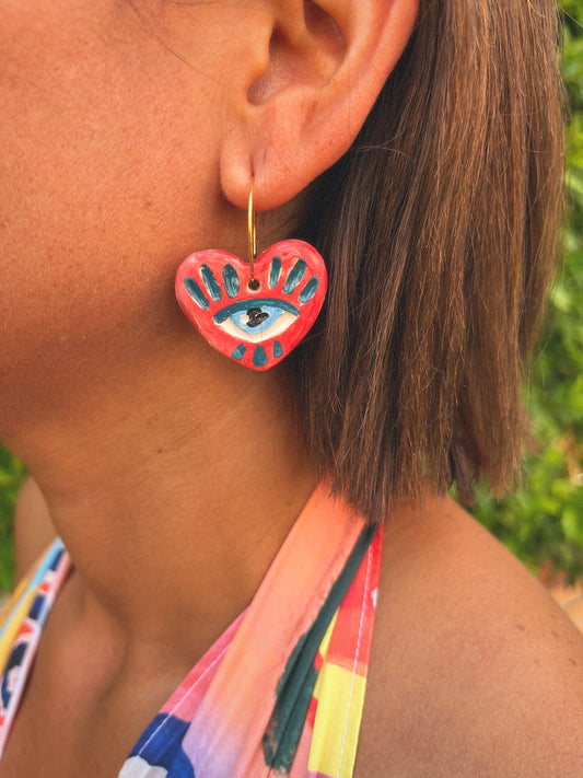 Pendientes Mio Amore Rojo