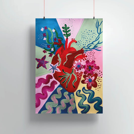 Lámina Corazón Acuático