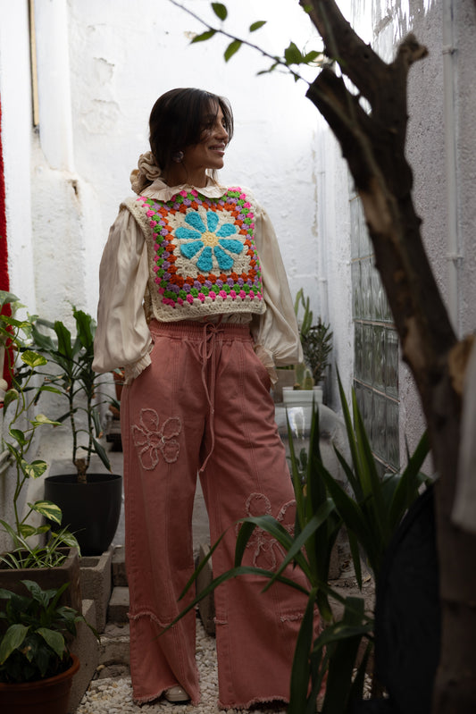 Pantalon Azalea Rosa