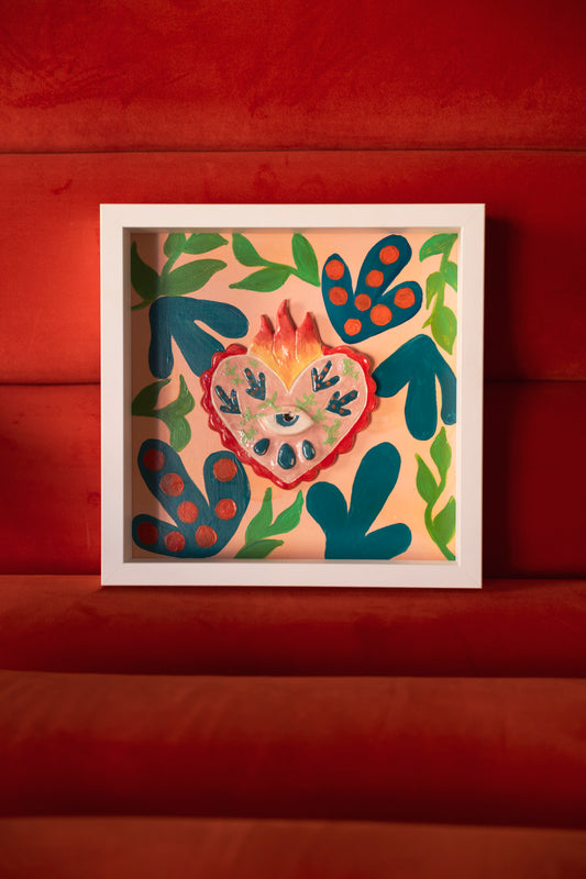 Mio Amore Box Cerámica Rosa